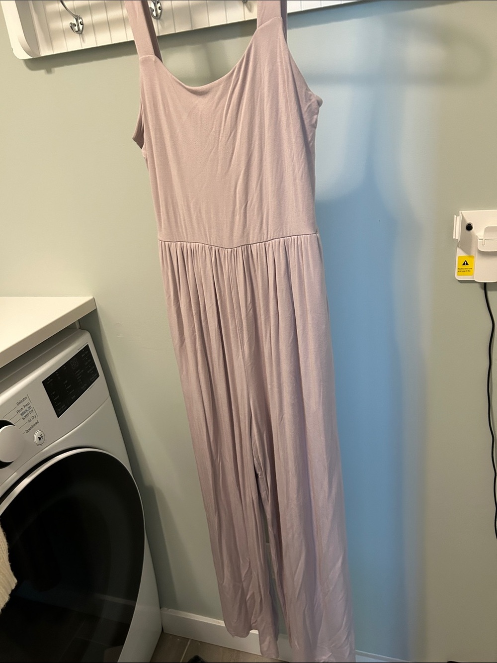 Aritzia Lilac Sleeveless Wide-Leg Jumpsuit